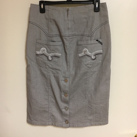 🛑 LRG Luxirie Gray Denim Skirt - Picture 3 of 4